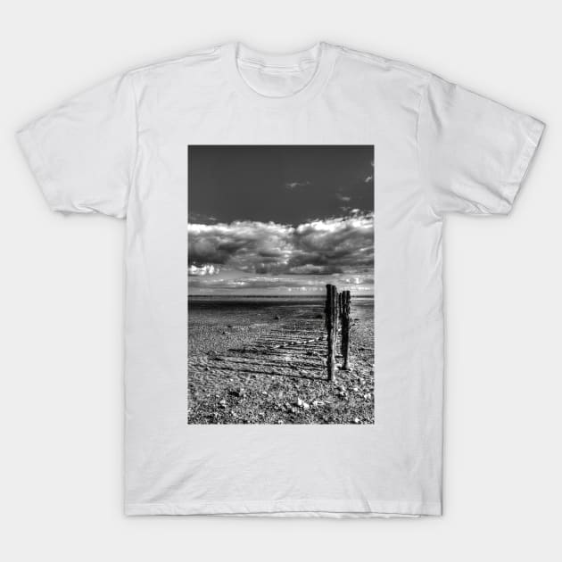 East Mersea Beach T-Shirt by Nigdaw